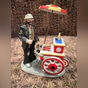 Emmett Kelly Jr. Mini Flambro “Wheeler Dealer” pre-owned w/box. Excellent